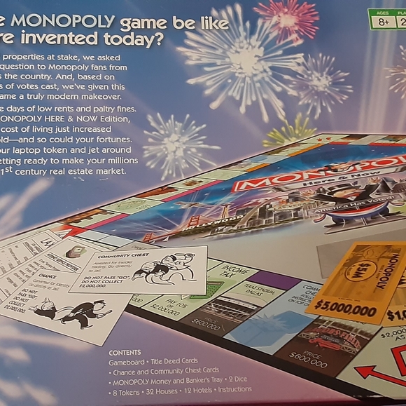 Monopoly Here and Now W/ Collectible Pewter - Picture 4 of 16
